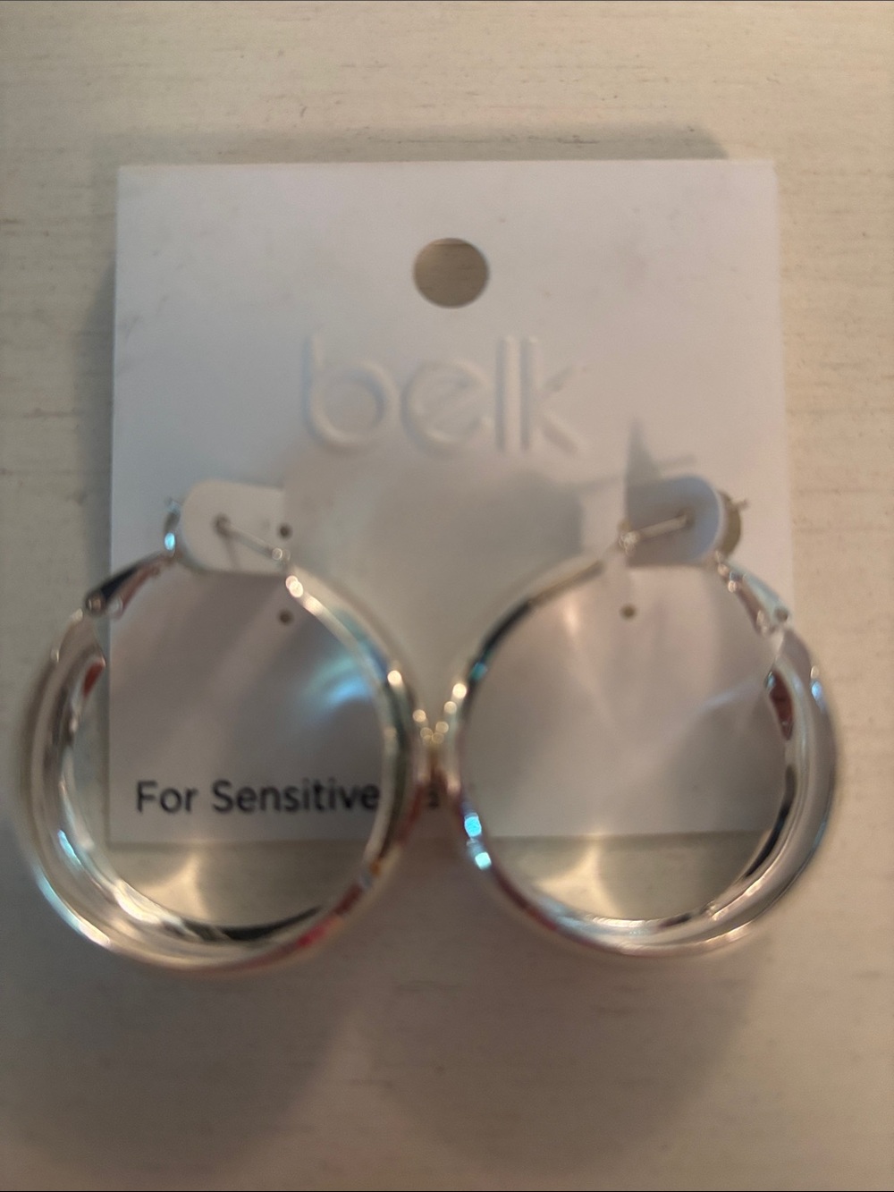 Belk Silver-Tone Large Hoop Earrings